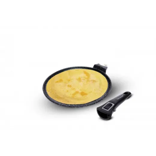 Tigaie pentru clatite Techwood TP-28CR, 28cm, maner detasabil, totate sursele de caldura, inclusiv inductie