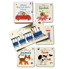 Usborne Very First Words Library Collection Usborne - Set 5 carticele in limba engleza