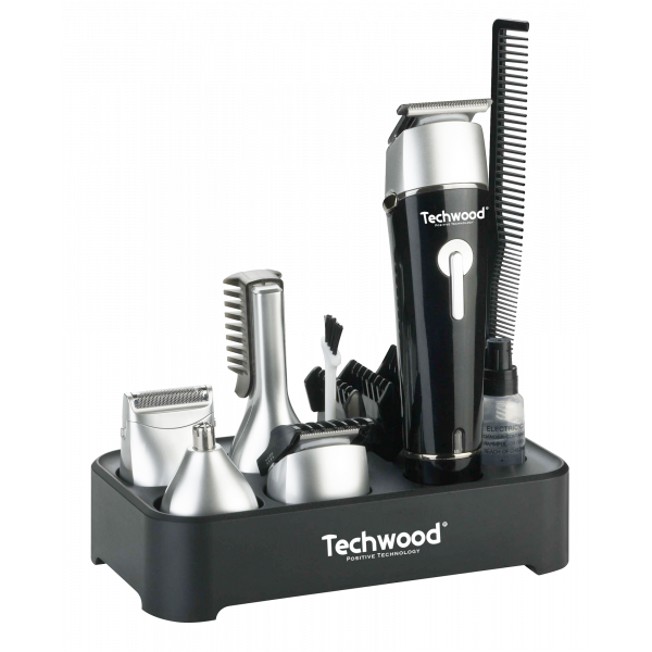 Set ingrijire 5 in 1 Techwood TTN-622 masina de tuns, timmer, tuns corporal, ras, nas