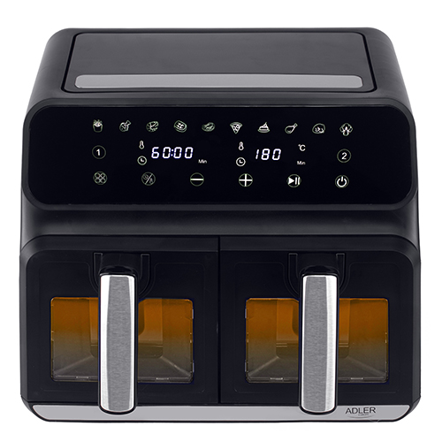 Friteuza cu aer cald dubla Adler AD6315 8 litri (4+4) 10 programe 2500W