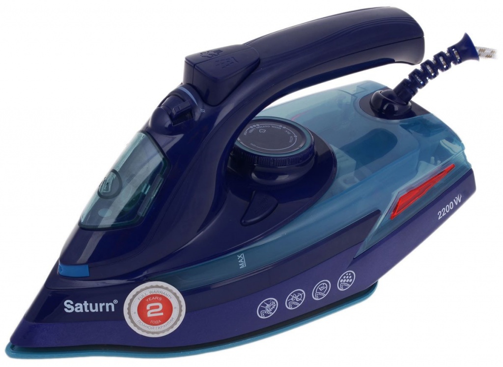 Fier de calcat Saturn ST-CC7128, 2200W, ceramica, 415ml, autocuratare, termostat