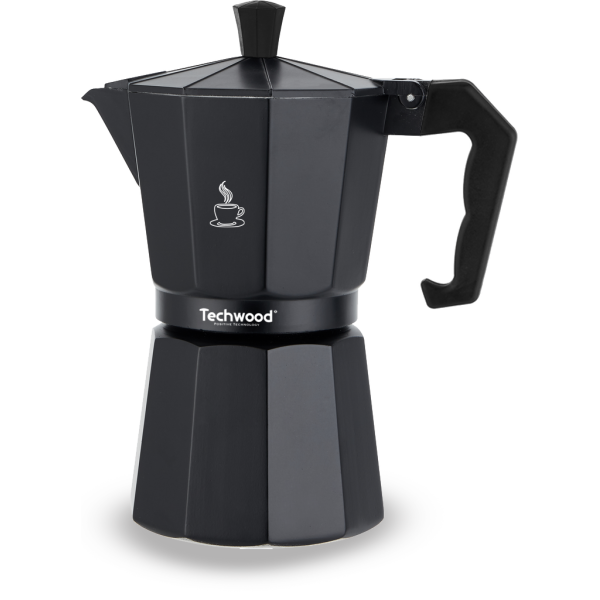 Cafetiera moka pentru aragaz Techwood TCA-012, toate tipurile de sursa de caldura
