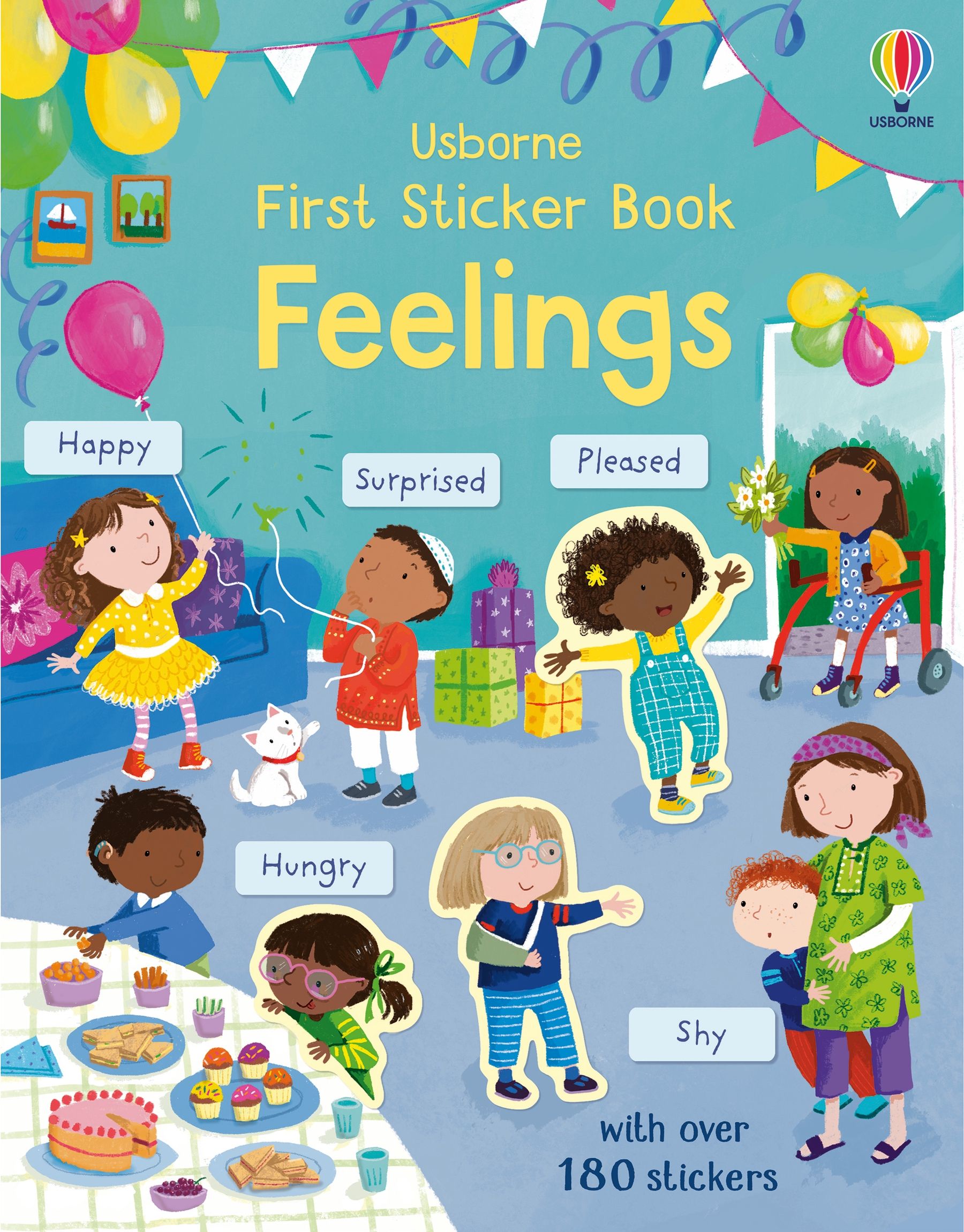 First Sticker Book Feelings Usborne