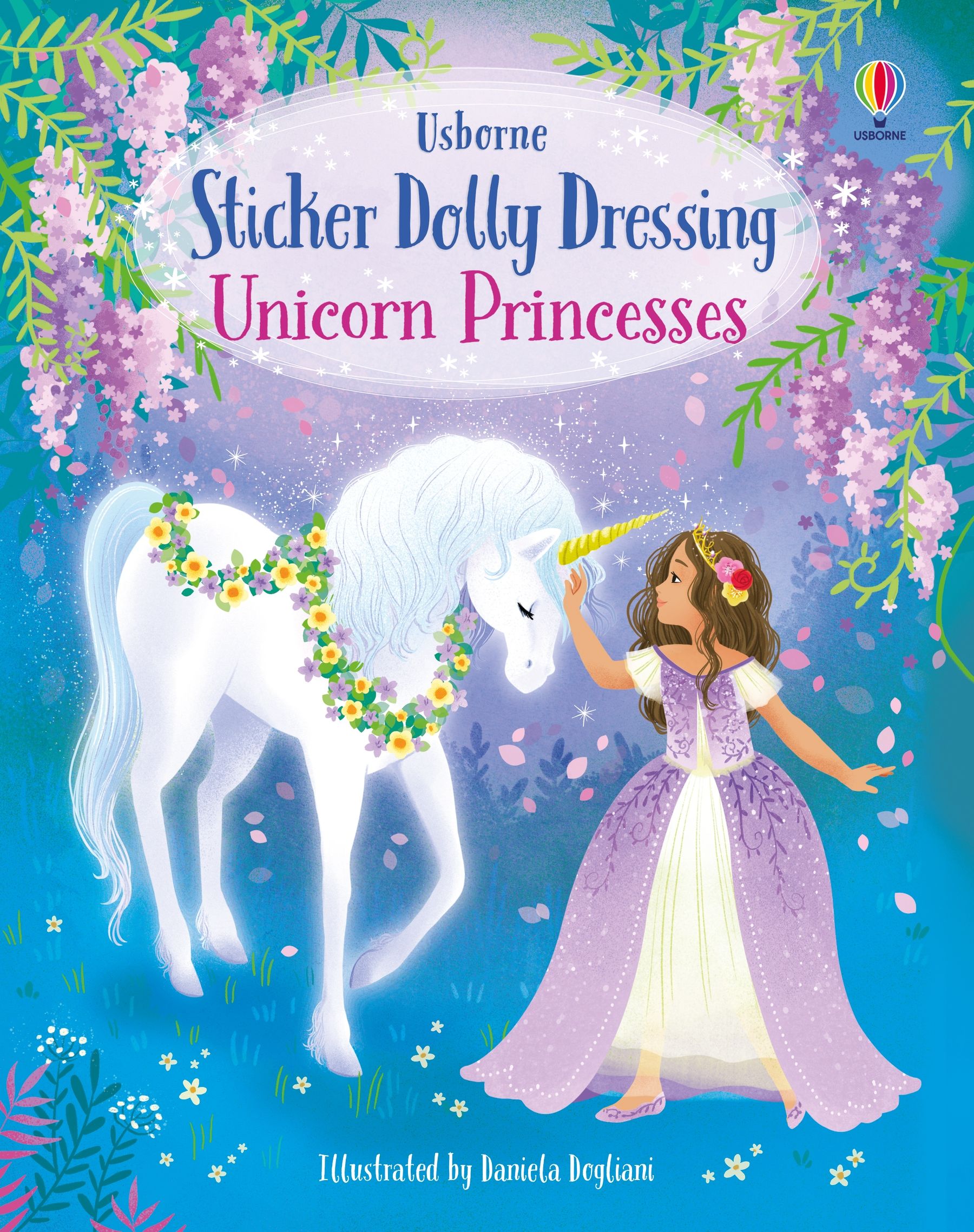 Sticker Dolly Dressing Unicorn Princesses Usborne