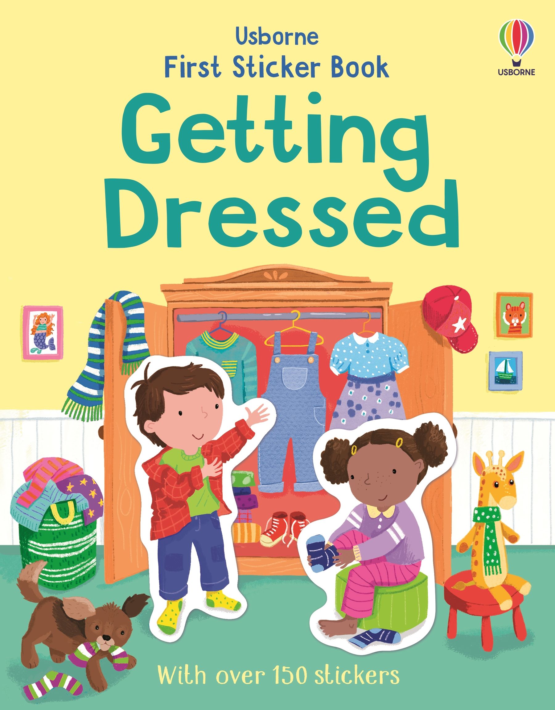 First Sticker Book Getting Dressed Usborne