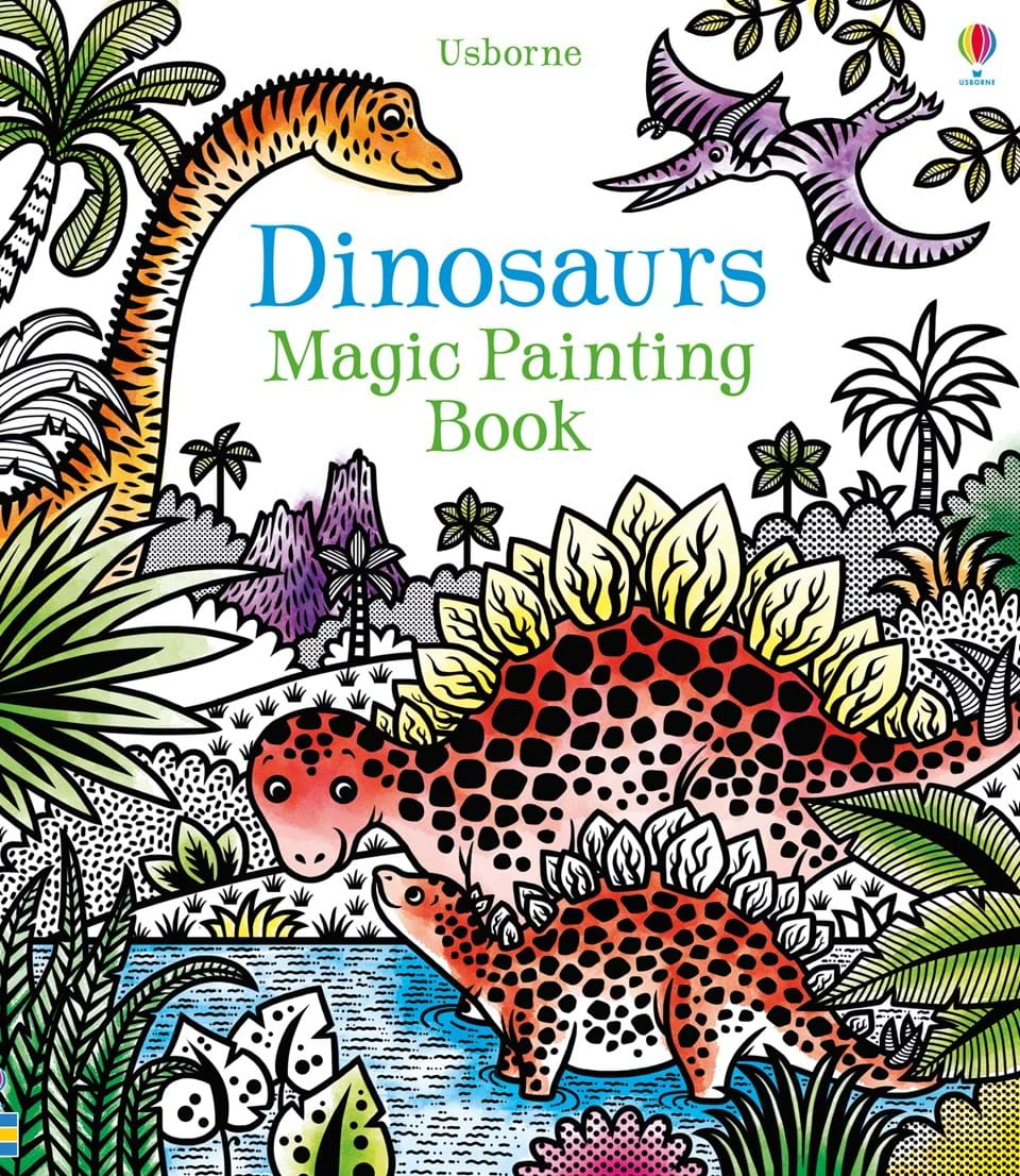 Dinosaurs Magic Painting Book Usborne